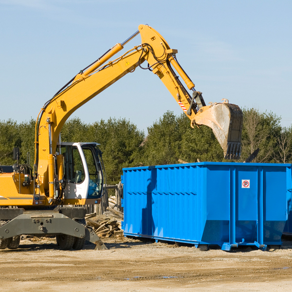 can i choose the location where the residential dumpster will be placed in Bidwell Ohio